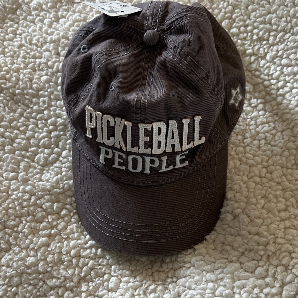 We The People- Pickleball People Embroidered Brown Men's/Women’s Cap